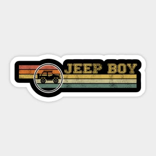 Jeep Boy Vintage Jeep Retro Jeep Sunset Jeep Jeeps Lover Jeep Dad Jeep Papa Sticker